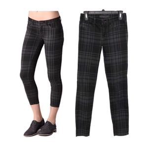 J brand plaid cropped jeans